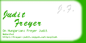 judit freyer business card